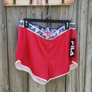 NWT FILA Red/Blue Active Workout Shorts Size Large